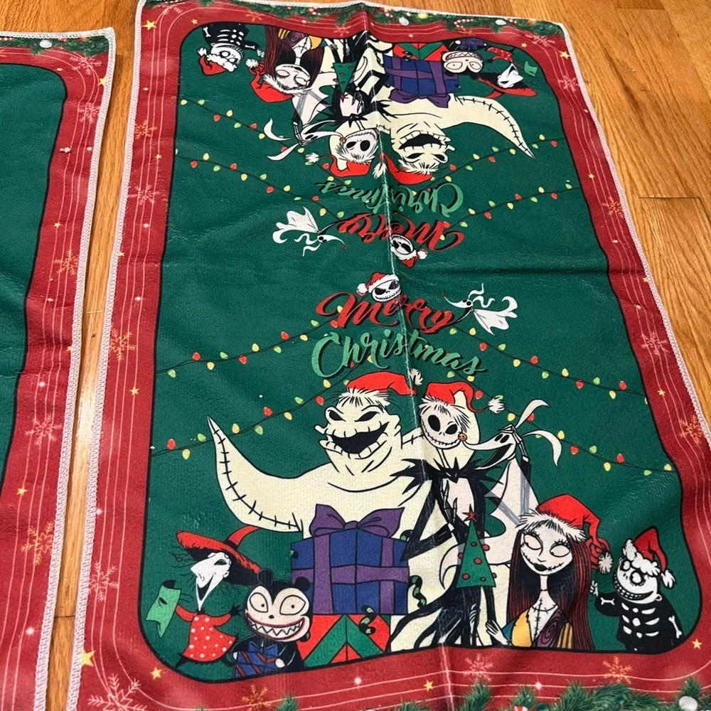 Festive Christmas nightmare before Xmas Towels